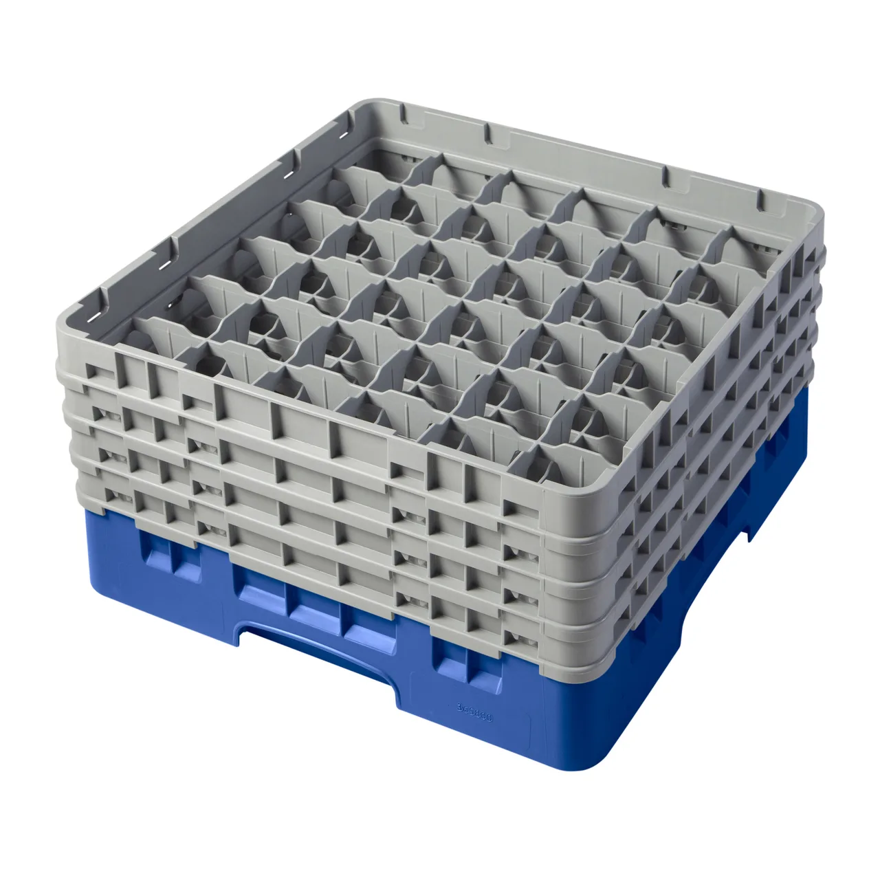 Cambro 36S800168 Camrack Glass Rack, Full Size, 19-3/4 x 19-3/4, 36 Compartments, Blue, HACCP