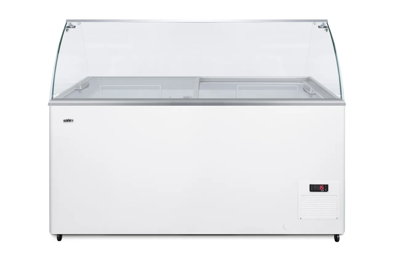 Summit NOVA45GDC 53" Flat Lid Ice Cream Display Freezer, 14.1 cu. ft.