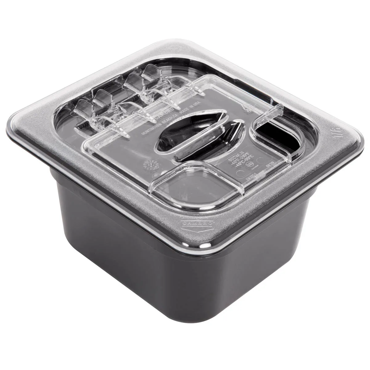 APW Wyott RTR-4DI Drop-In Refrigerated Cold Well, 4 x 1/6 size pans