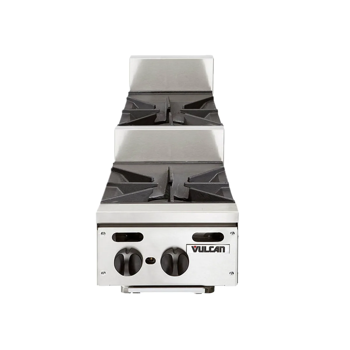 Vulcan VHP212U 12" Countertop Step-Up Gas Hotplate with (2) Burners, Infinite Controls, 60.000 BTU