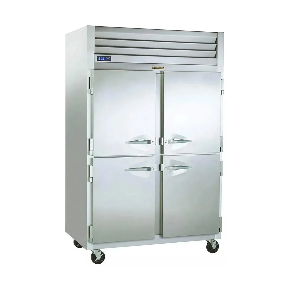Traulsen RHT226WP-HHS 58" 2-Section Pass-Thru Refrigerator w/ 8 Half Solid Doors, Remote, 42.54 cu. ft.