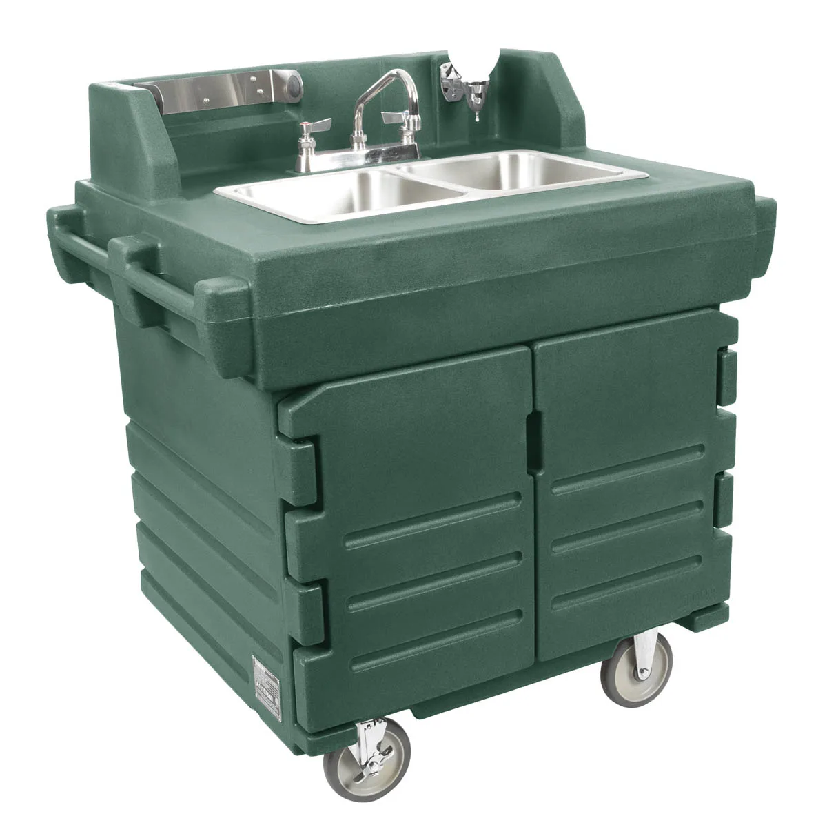 Cambro KSC402192 Camkiosk® Hand Sink Cart, with 2 Compartment Sink