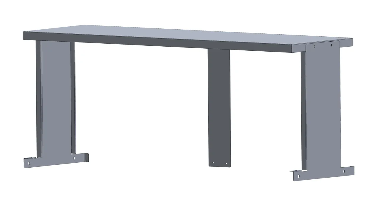 Turbo Air TSOS-4SW Single Overshelf, 48-3/8"W X 14-3/8"D X 18-1/8"H (Overall)