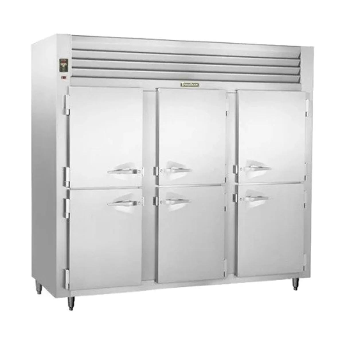 Traulsen RLT332N-HHS 76" 6-Half Solid Door Reach-In Freezer, Remote, 69.5 cu. ft., Stainless Steel