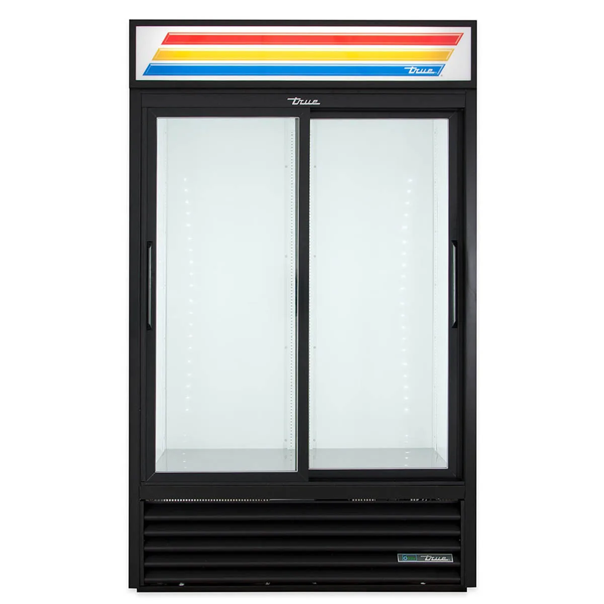 True GDM-41SL-HC-LD 47" Slim Line Two Glass Sliding Door Refrigerated Merchandiser