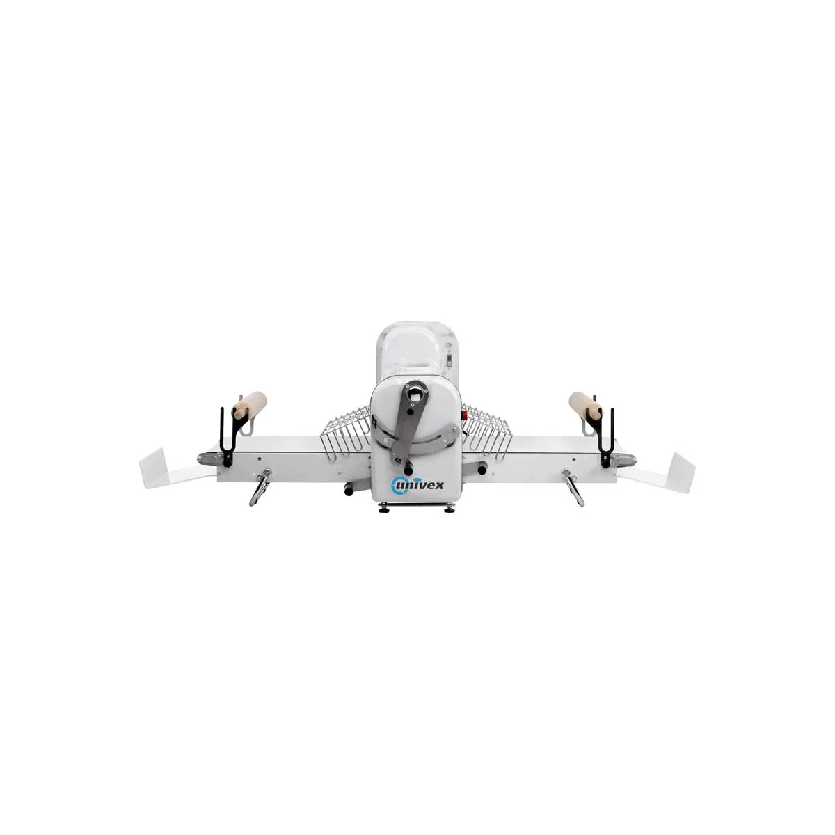 Univex SFG 500 B Countertop 75-3/5" Long Reversible Dough Sheeter w/ Folding Tables, 3/4 hp