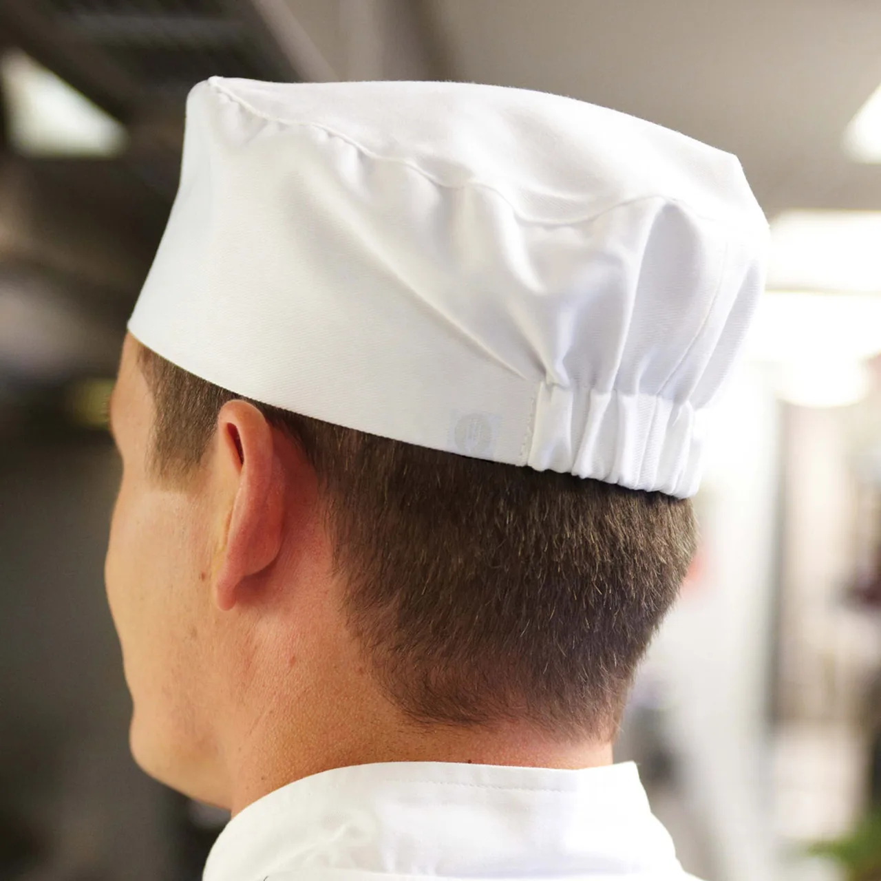 Chef Works BNBK-BLK-0 Black Chef Beanie, Elastic Back, One Size Fits Most, 65/35 Poly/Cotton