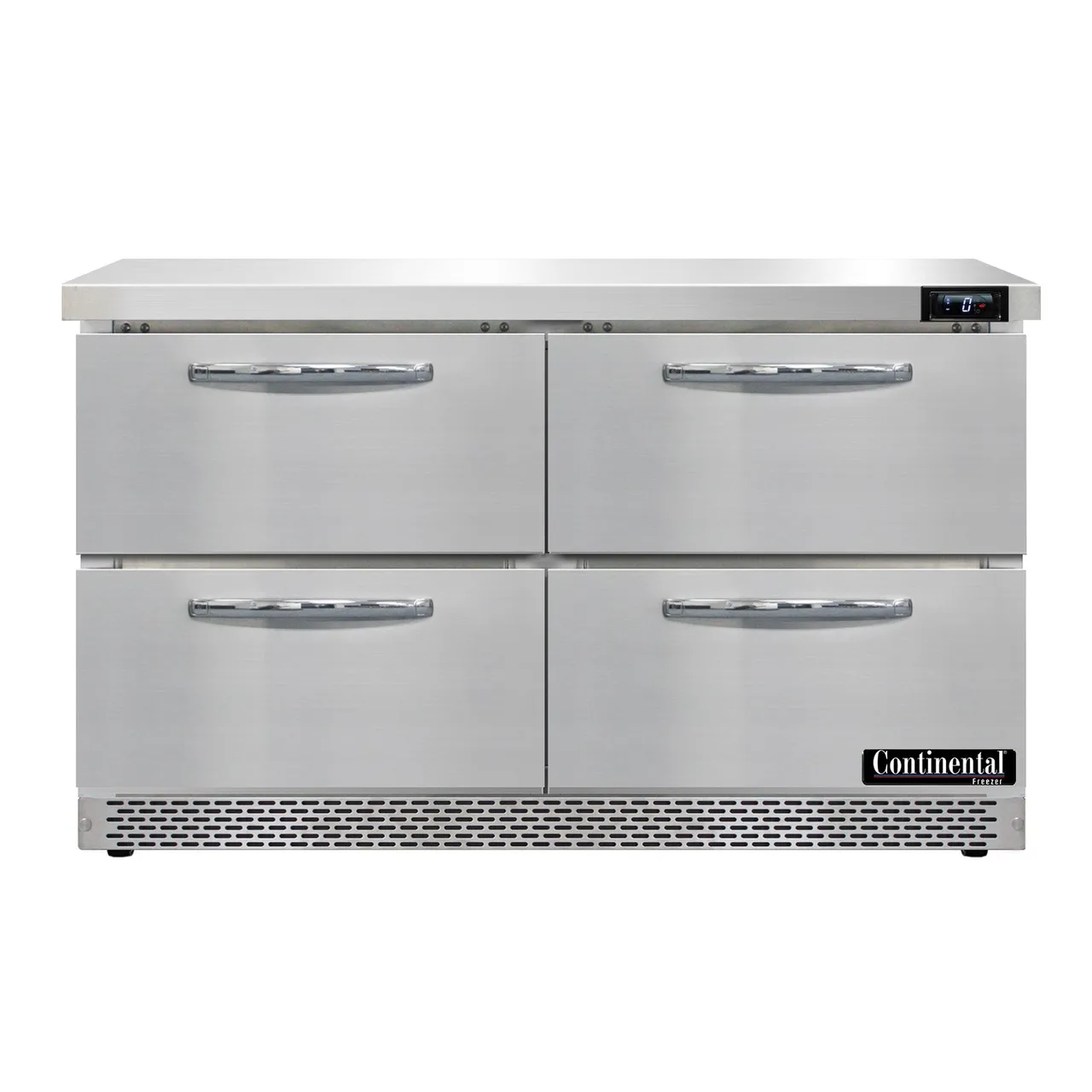 Continental Refrigerator SWF48N-FB-D 48" 2-Section Worktop Freezer w/ 4 Drawers, 13.4 cu. ft.