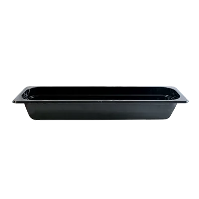 Thunder Group PLPA8122LBK Food Pan, 1/2 Size Long, 2-1/2" Deep, Shatter And Scratch Resistant, Black