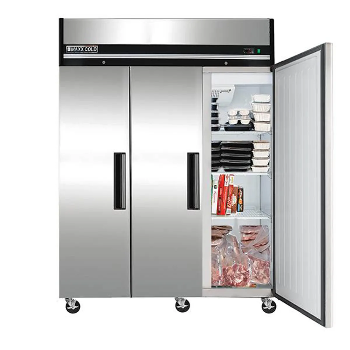 Maxx Cold MXCF-72FDHC 81" 3-Solid Door Reach-In Freezer, Top Mount, 72 cu. ft.