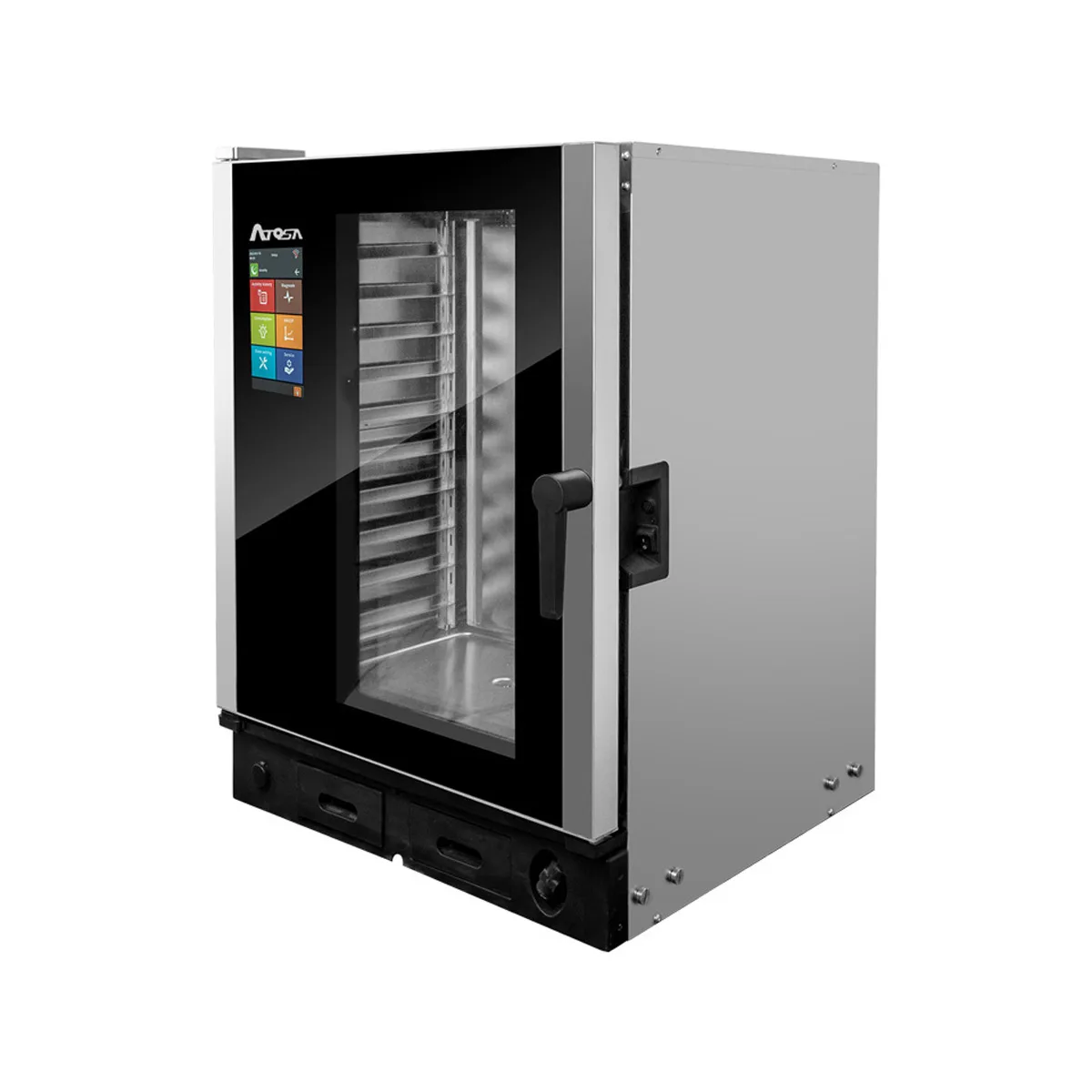 Atosa USA AEC-1011 E Half Size 10 Pan Electric Combi Oven w/ Smart Touch Control, Boilerless, 208/240V
