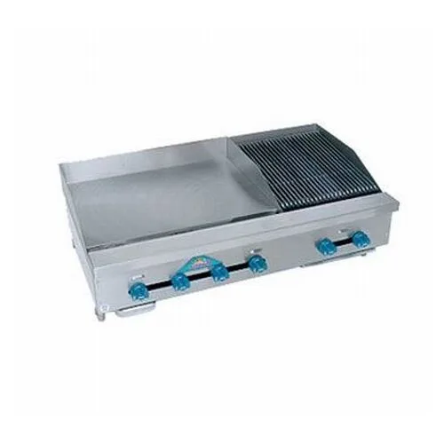 Comstock-Castle FHP42-30-1LB 42" Countertop Gas Griddle/Charbroiler Combination, 97.000 BTU