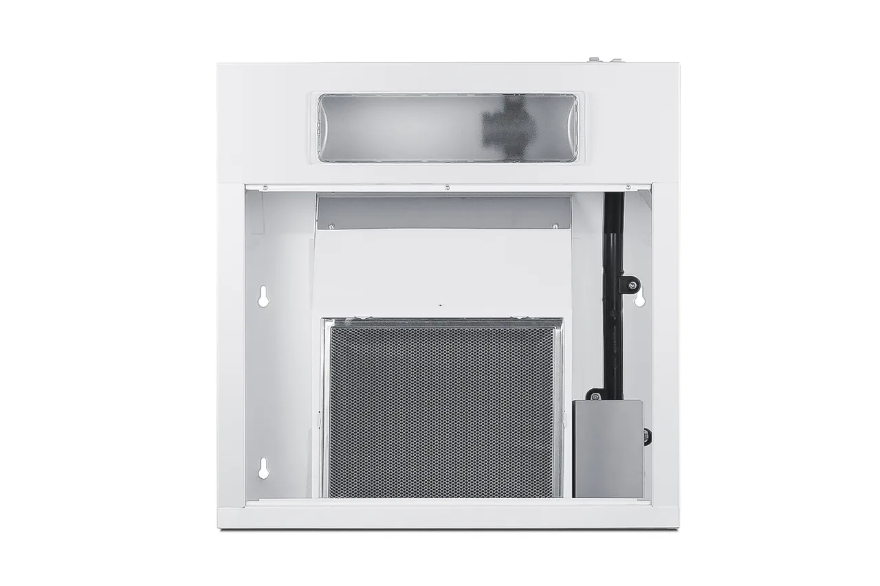 Summit HC20WWADA Under Cabinet Hood, 20" White, 270 CFM Convertible, Charcoal/Aluminum Filter, Fan, 115V ETL