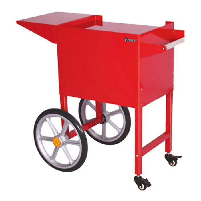Adcraft PCM-8LC Popcorn Cart/Trolley by Admiral Craft w/ 11" x 14.5" Side Shelf, 2 Wheels, 2 Casters