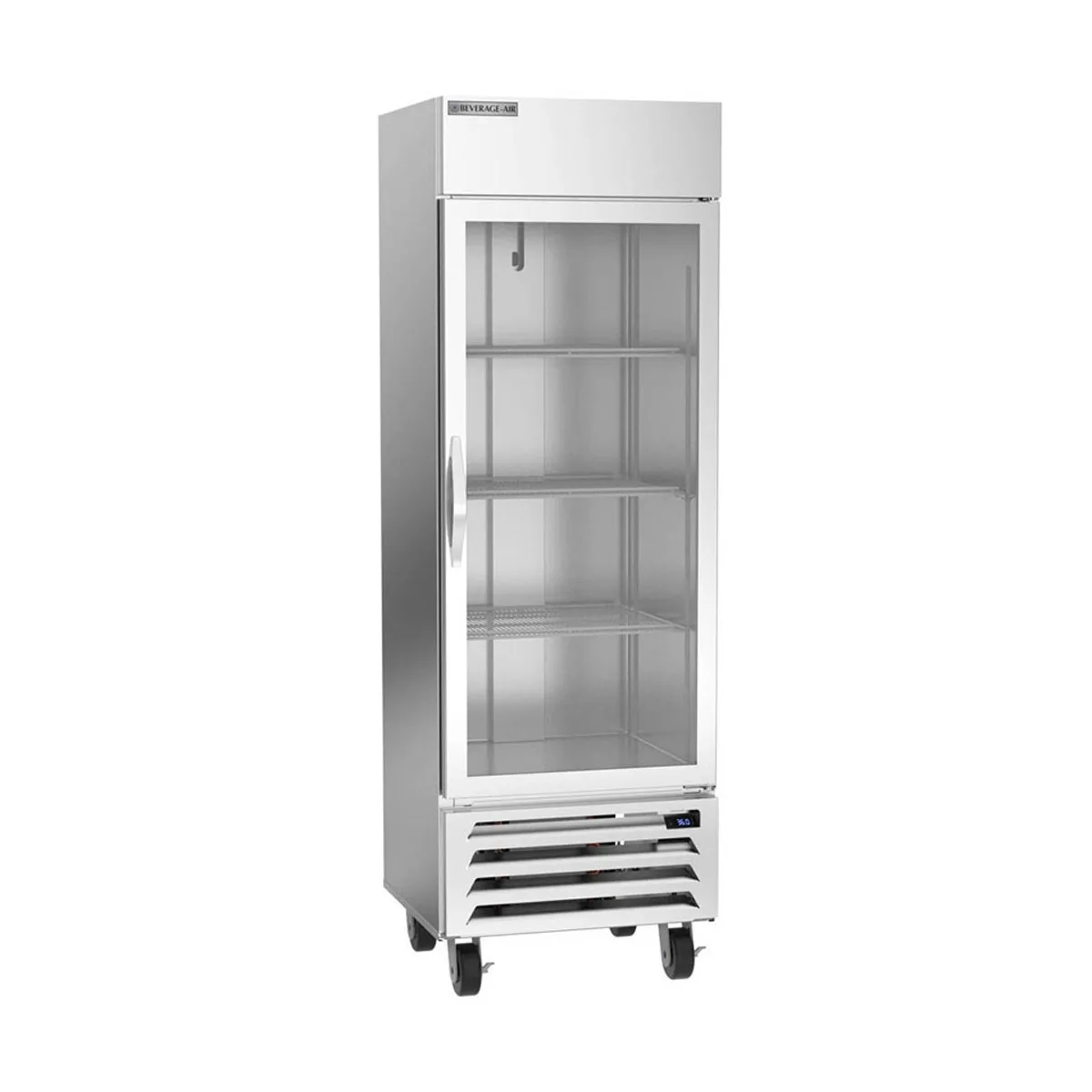 Beverage Air HBR19HC-1-G, 27" 1 1-Section Reach-In Refrigerator w/ Glass Full Door, Bottom Mount, 1/4 hp, 17.9 cu. ft.