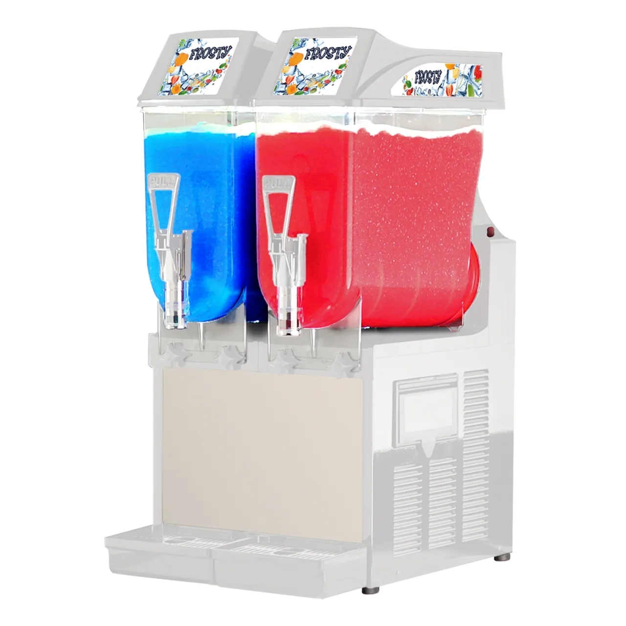 AMPTO GRA-122 Bowl Type Frozen Drink Machine with 3 gal - 120V - Double