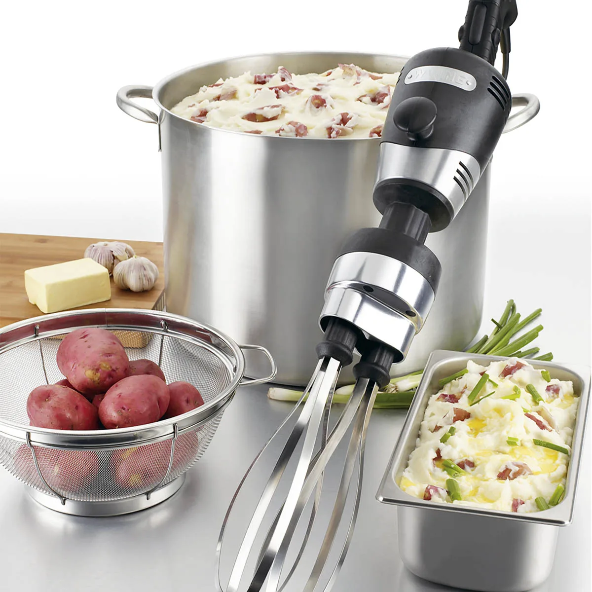 Waring WSBPPWA Big Stix® Whisk, Heavy Duty, 10" Stainless Steel Removable Whisk