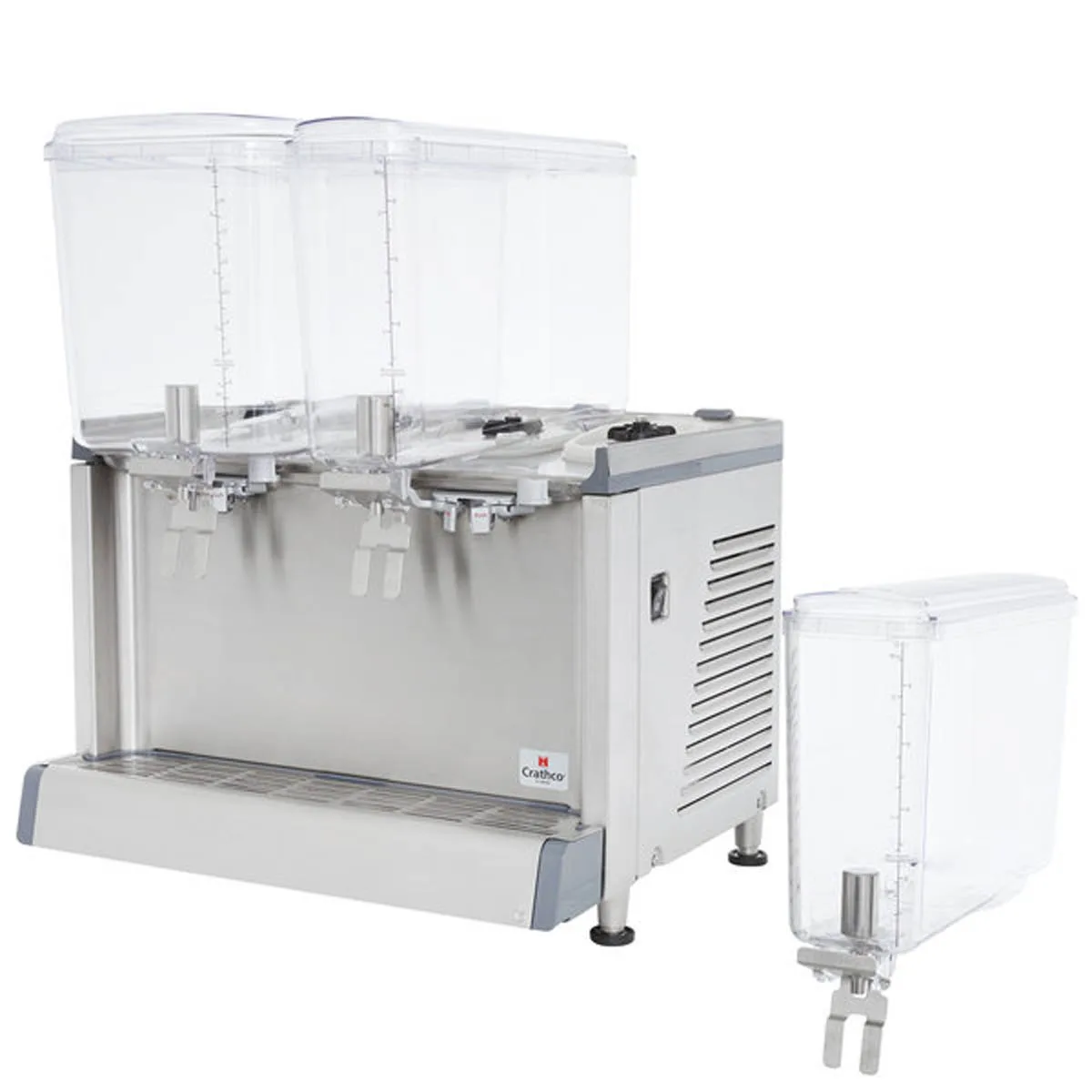 Crathco CS-3D-16-290 Simplicity® Bubbler® Beverage Dispenser with 3 Bowls / Agitator Type - 1/10 Hp
