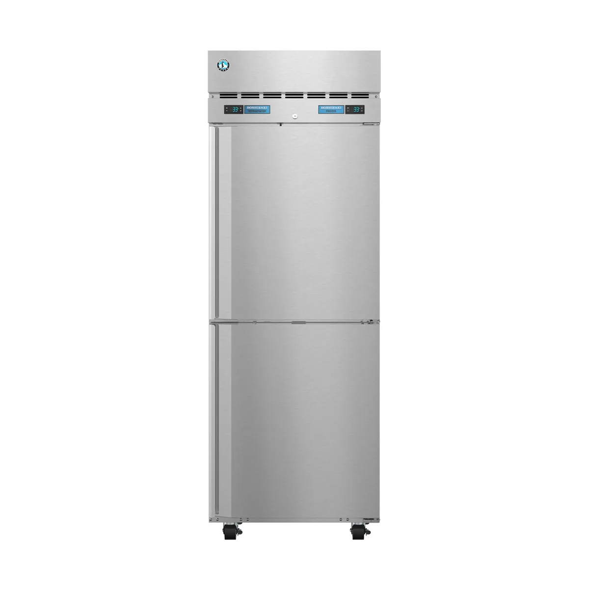 Hoshizaki DT1A-HS 27" 1-Section Reach-In Refrigerator Freezer Combo w/ 2 Half Solid Doors, Steelheart Series
