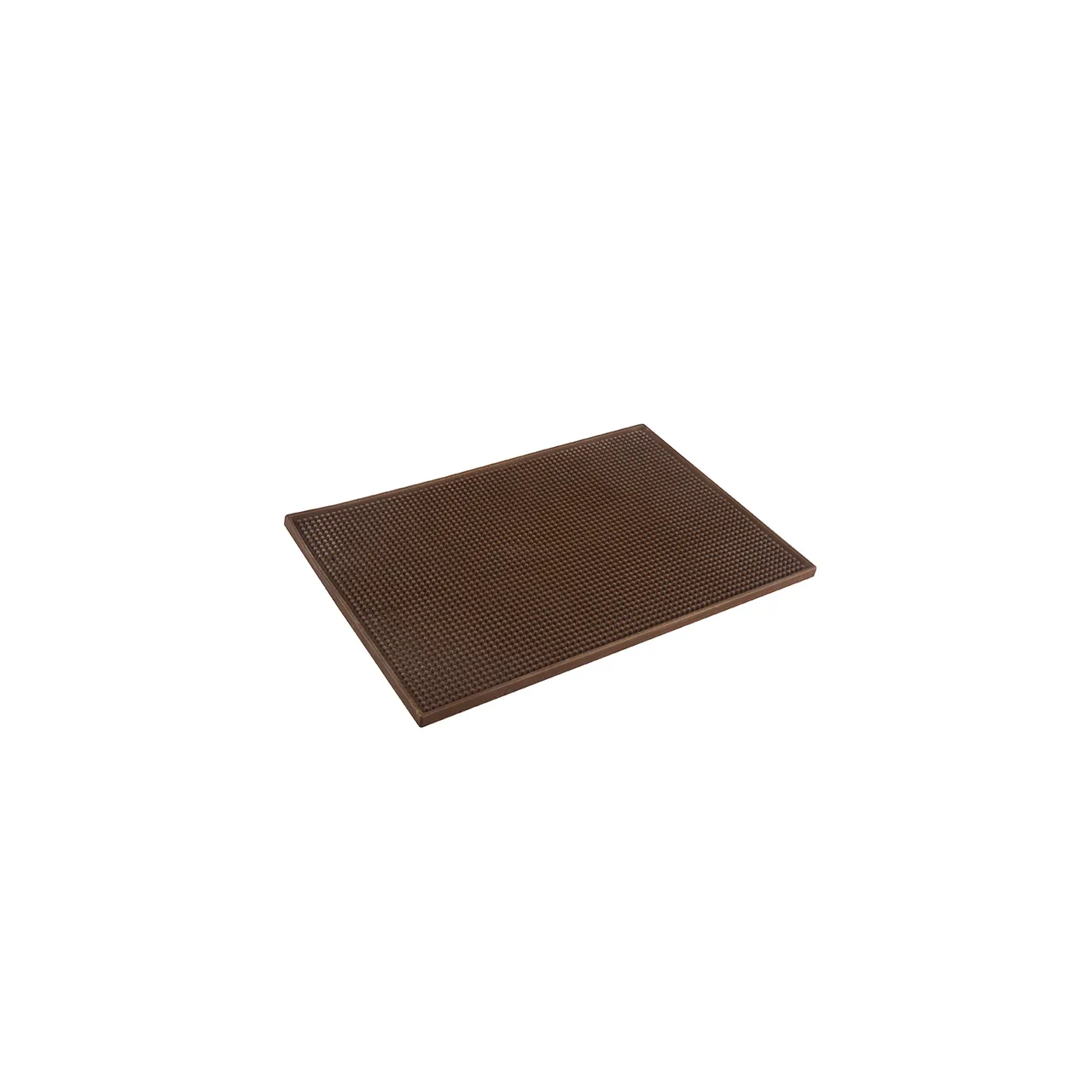 CAC China BRMT-18BN Bar Service Mat, 18" x 12", Brown, Plastic, BPA Free, NSF