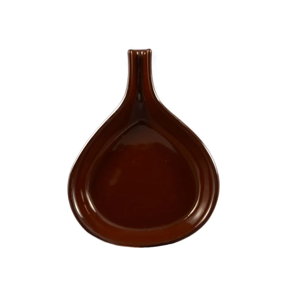 CAC China FP-18-BWN - 18‑oz Fry Pan Server 10"x8¼"x1¼" Brown Ceramic Microwave Safe - 1 Dozen