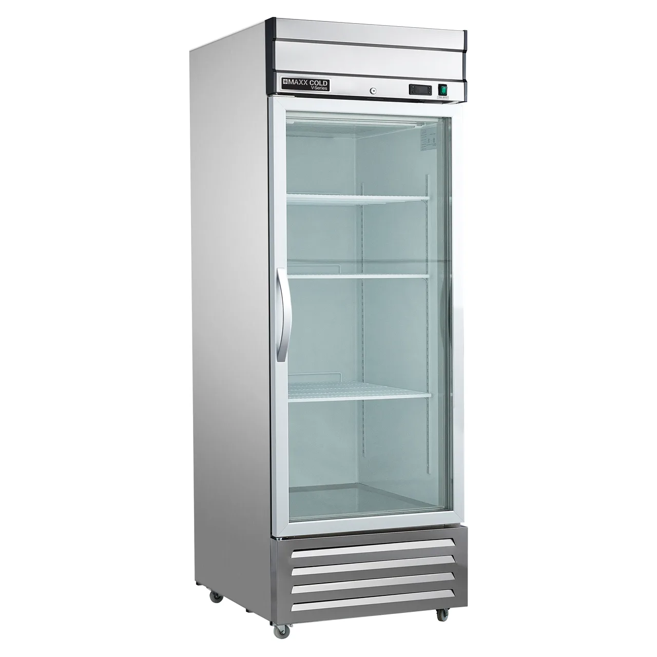 Maxx Cold MVR-23GDHC 27" One Glass Door Reach-In Refrigerator, 19 cu. ft.