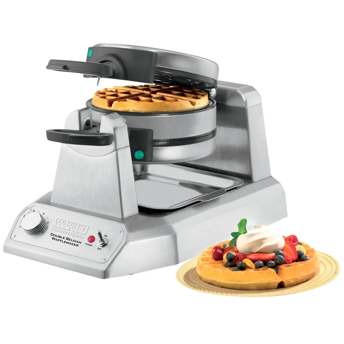 Waring WW200 Heavy Duty Vertical Double Belgian Waffle Maker