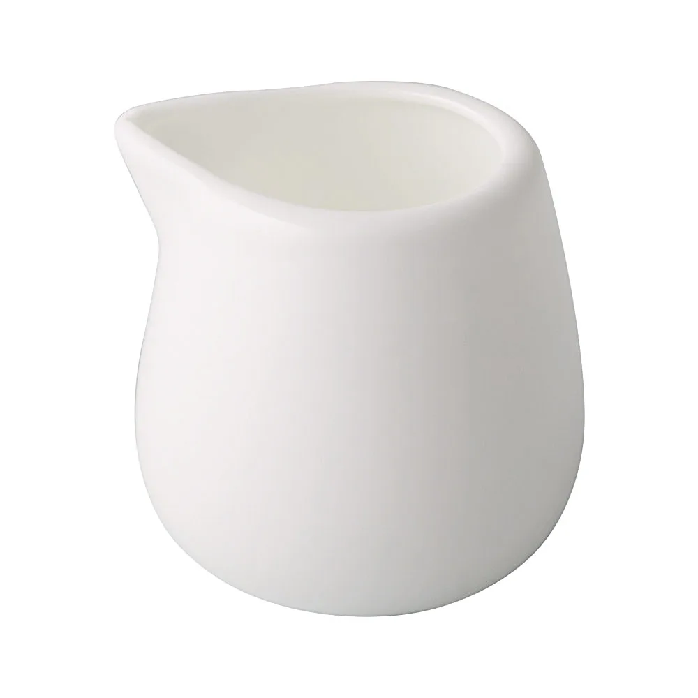 CAC China GDC-PC201 Canyon Creamer Pitcher, 1-1/2 oz White Porcelain, Dishwasher Safe - 1 Dozen