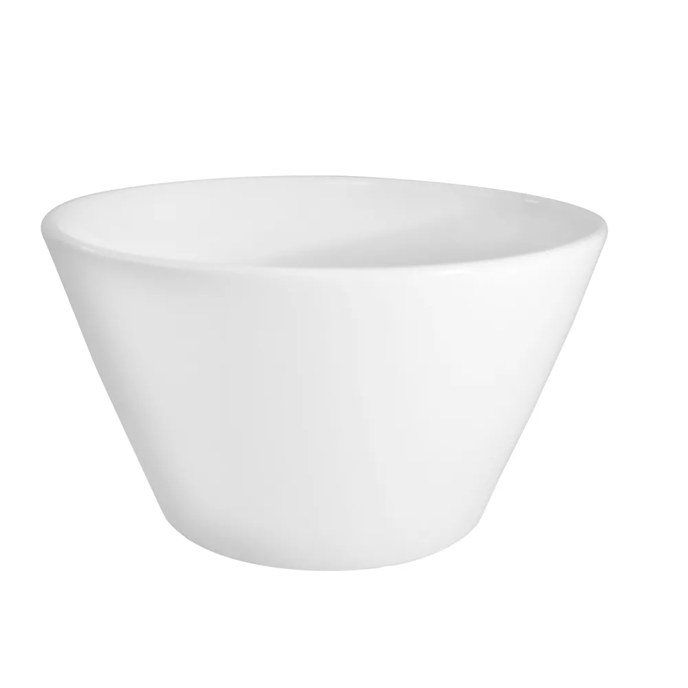 CACChina 101-V4 - Super White 7oz Porcelain Soup Bowl, 4-1/4" Dia, 2-1/2" H, Round, 1 Dozen