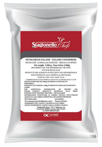 Omcan USA 47003 Curing Salts & Spice Blends For Rapid Fermentation Hungarian Salami, 2.06 Kg - 1/Bag