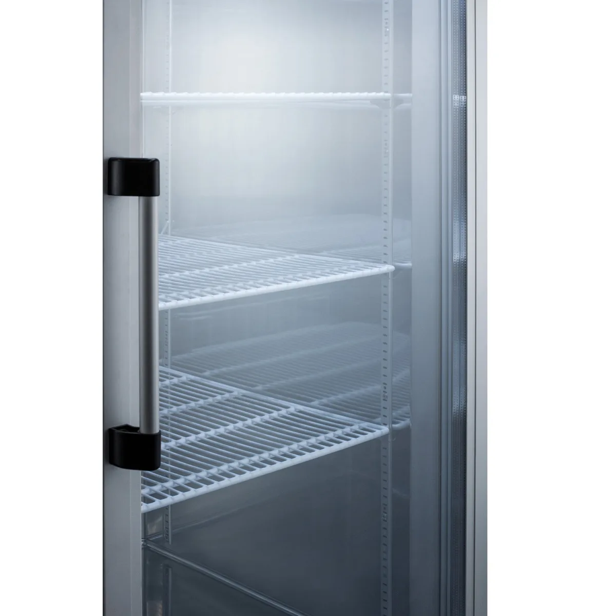 Summit SCR49SSG 56" 2-Section Reach-In Refrigerator w/ 2 Glass Doors, Bottom Mount, Stainless Steel, 49 cu. ft.