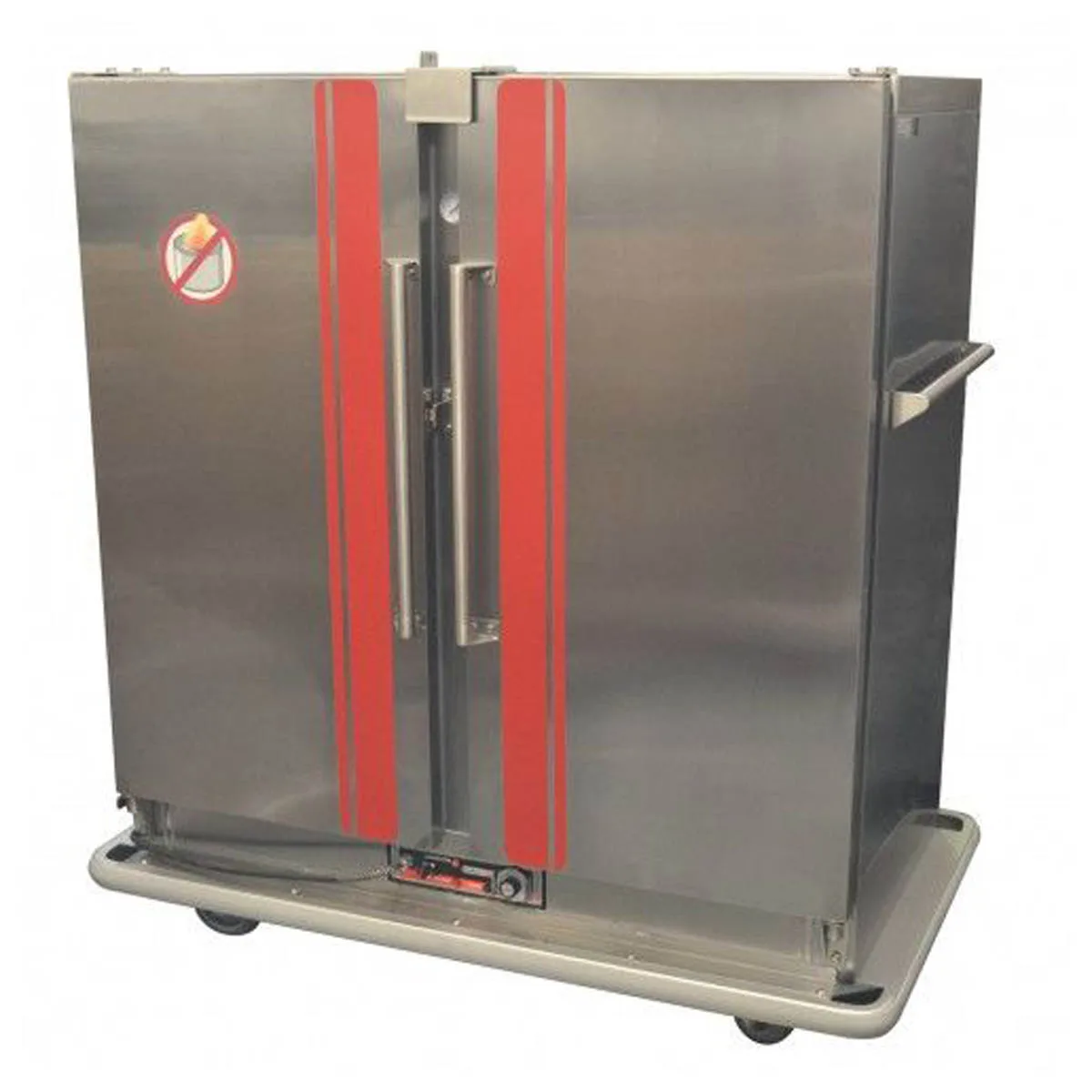 Carter-Hoffmann BR96 2-Door Steel Cabinet, 55"-60" Height, Heated Controls, 96 Plate Capacity