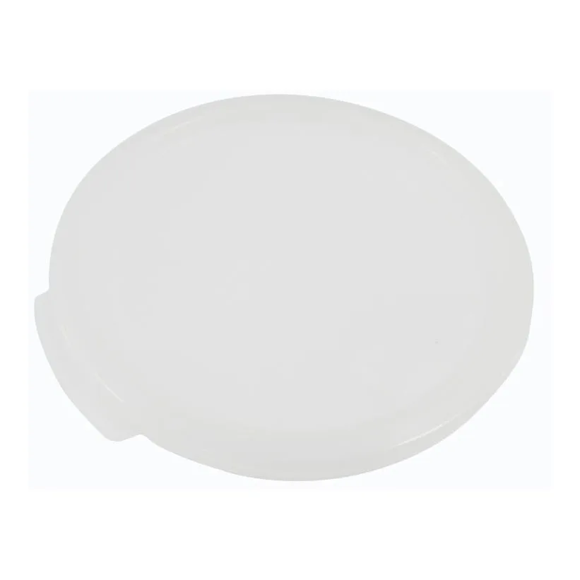 Omcan USA 80211 Round Polypropylene Lid, Clear Translucent, Fits 12‑Qt, 18‑Qt & 22‑Qt Containers