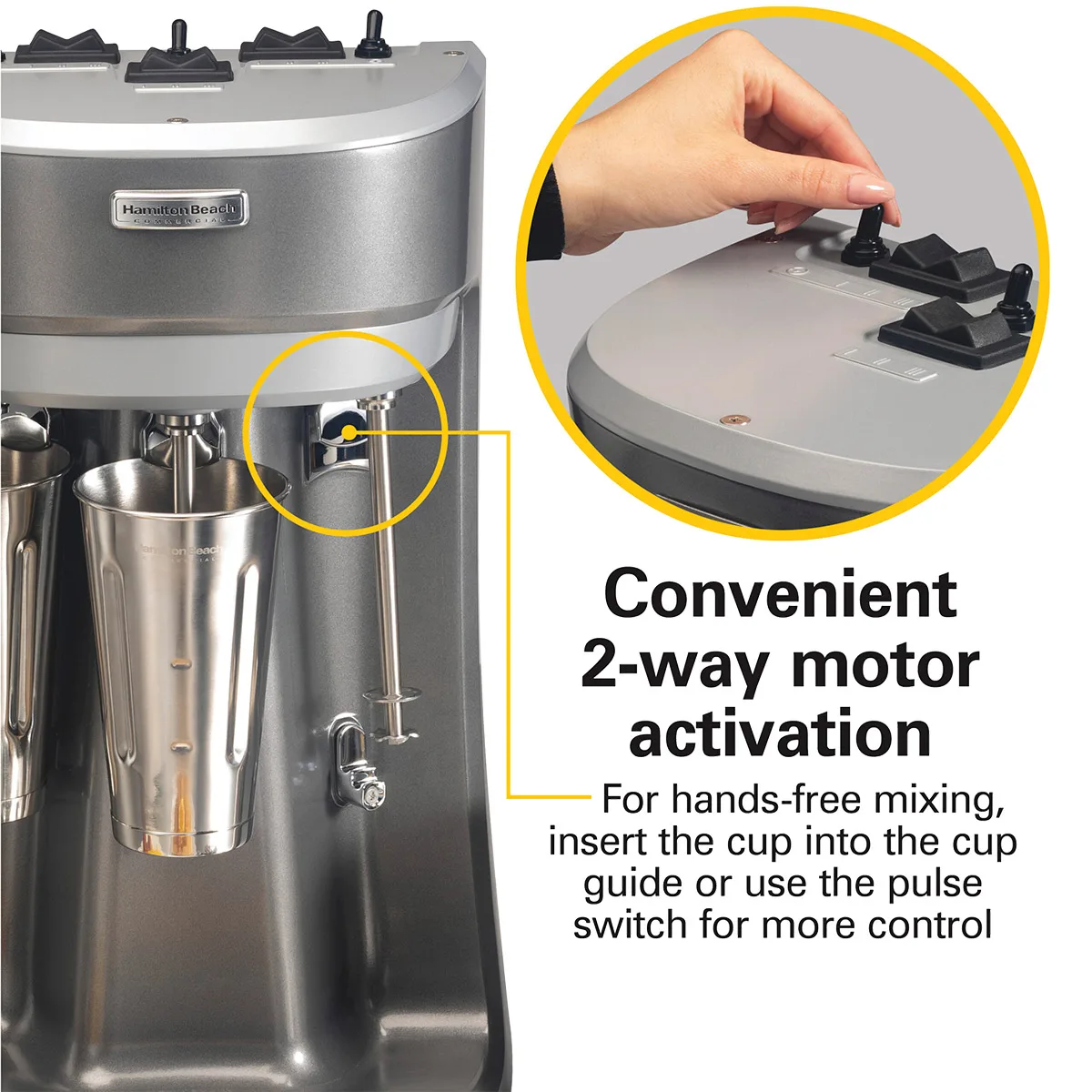 Hamilton Beach HMD400-CE Triple Spindle Drink Mixer (3) Speeds - 220/240V (International Use Only)