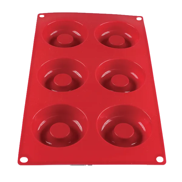 Thunder Group PLBM007S Baking Mold, 2-1/10 Oz. -40° - 550°F Temperature Range (6) Savarin Cavities