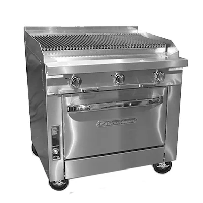 Southbend P36D-CCC 36" Gas Heavy Duty Range w/ 36" Full Charbroiler, (1) Standard Oven, 141.000 BTU