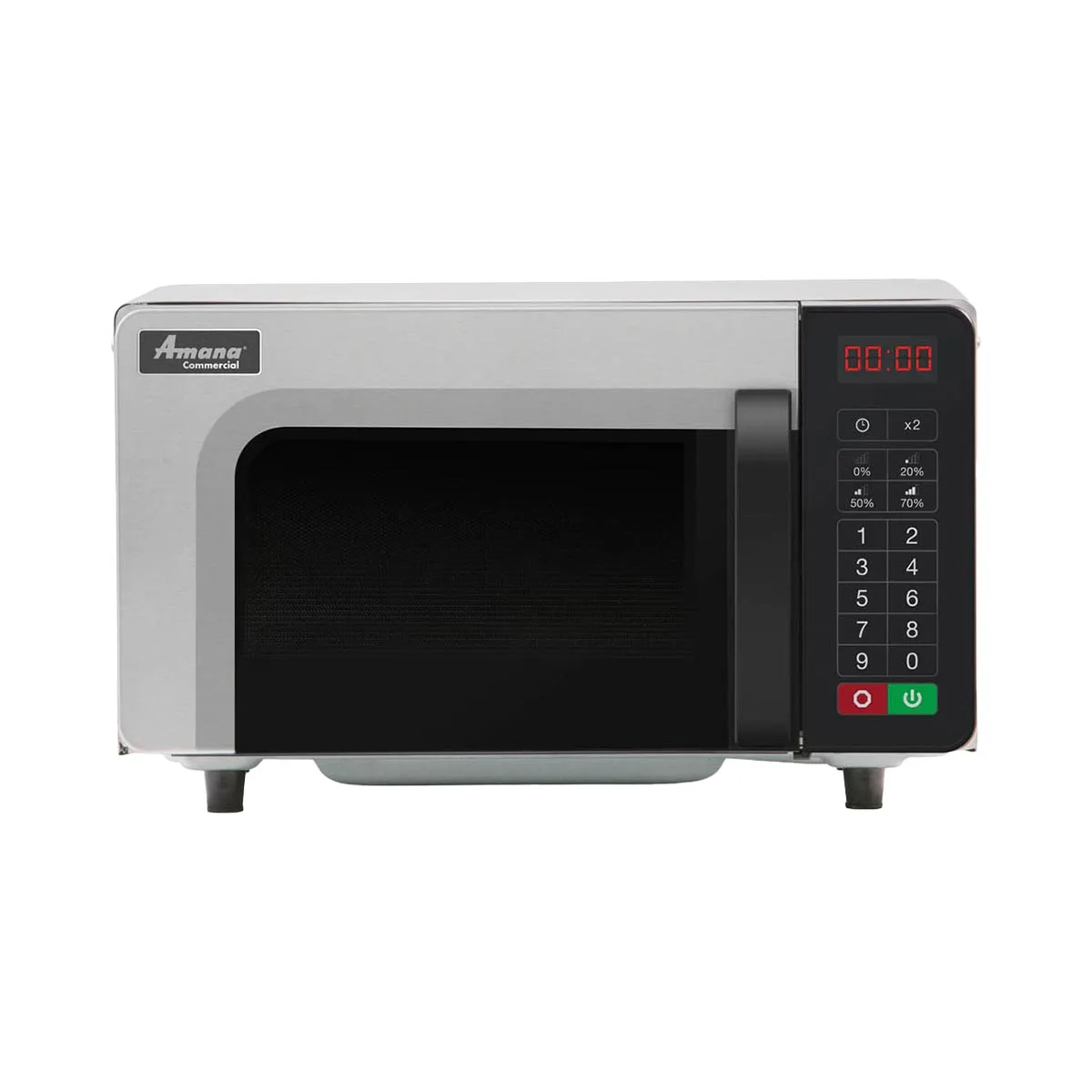 Amana RMS10TSA 1000W Low Volume Commercial Microwave Oven, 0.8 Cu. Ft., Touchpad, 120V