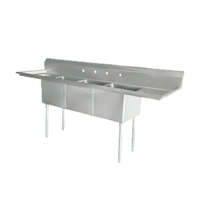 Omcan USA 25273 (3) Three Compartment Sink
