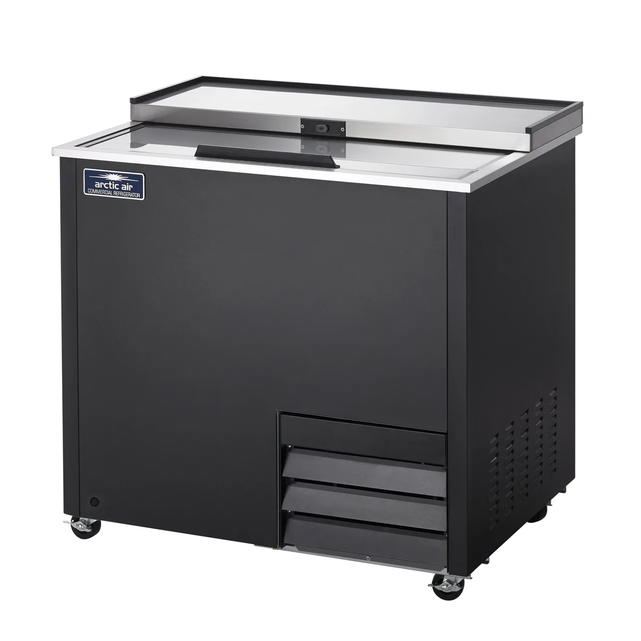 Arctic Air AGF36 36" Black Glass Froster, 6.7 cu. ft. Capacity