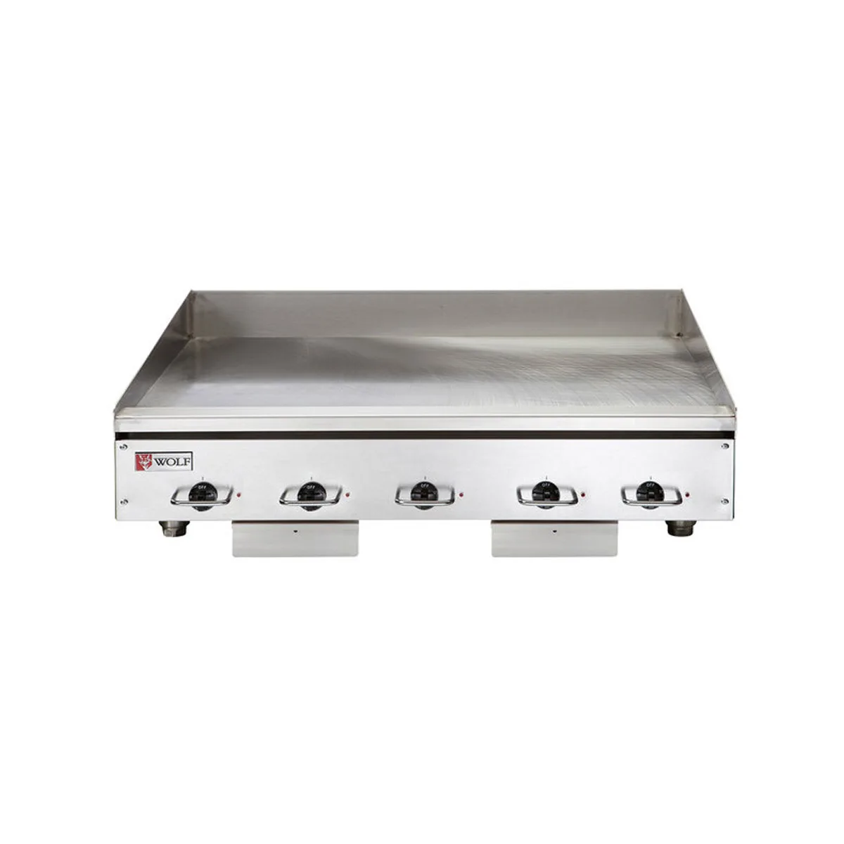 Wolf WEG60E 60" Countertop Electric Griddle with 60" x 24" Surface, 1/2" Steel Plate, Thermostatic Controlss