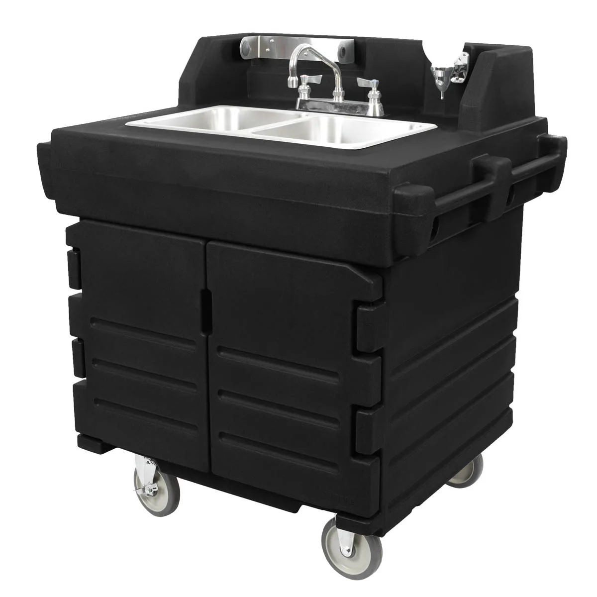 Cambro KSC402426 Camkiosk® Hand Sink Cart, with 2 Compartment Sink