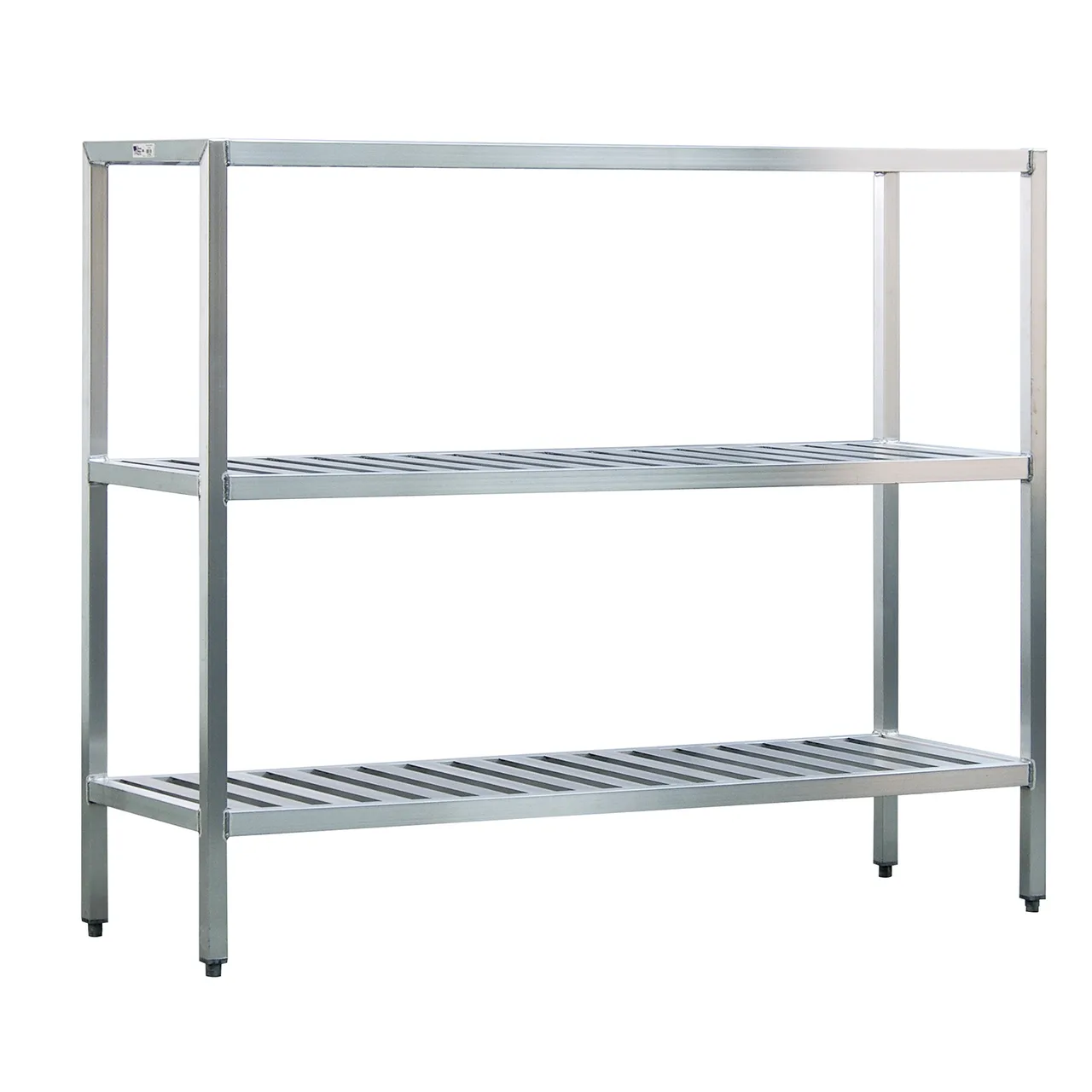 New Age 1047TB NSF 3-Shelf All Welded Aluminum T-Bar Shelving Unit - 60" x 24" x 60"