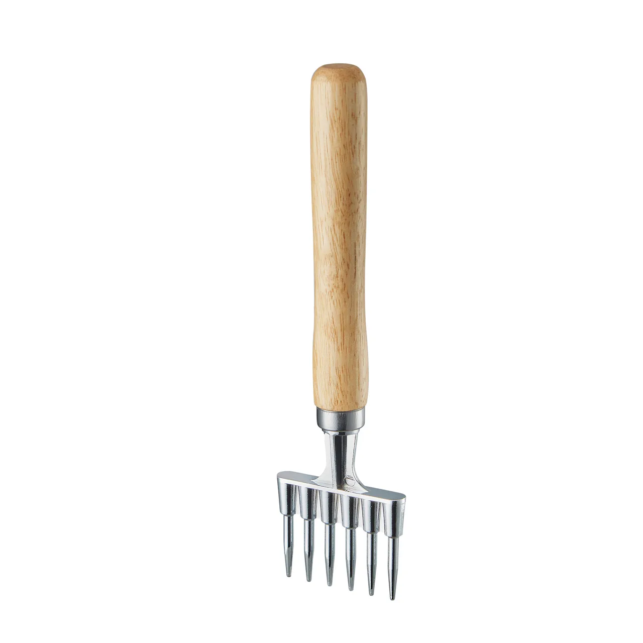 CAC China ICPR-6 Ice Chipper, 8-3/4"L, 6-pt., Cast Aluminum, Wood Handle