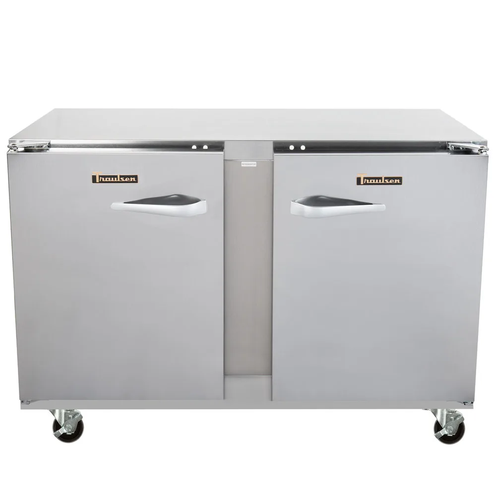 Traulsen ULT48-RR 48" 2-Door Undercounter Freezer, Stainless Steel Exterior, Front Breathing, 13.5 cu. ft.