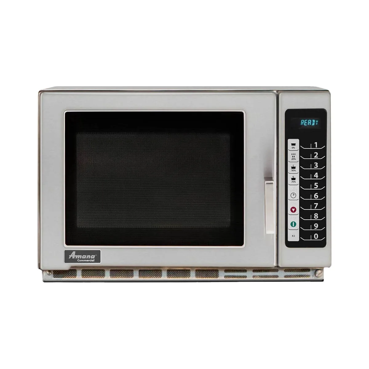 Amana RFS18TS 1800W Medium Duty Commercial Microwave Oven, 1.2 Cu. Ft., Push Button, 208/240V