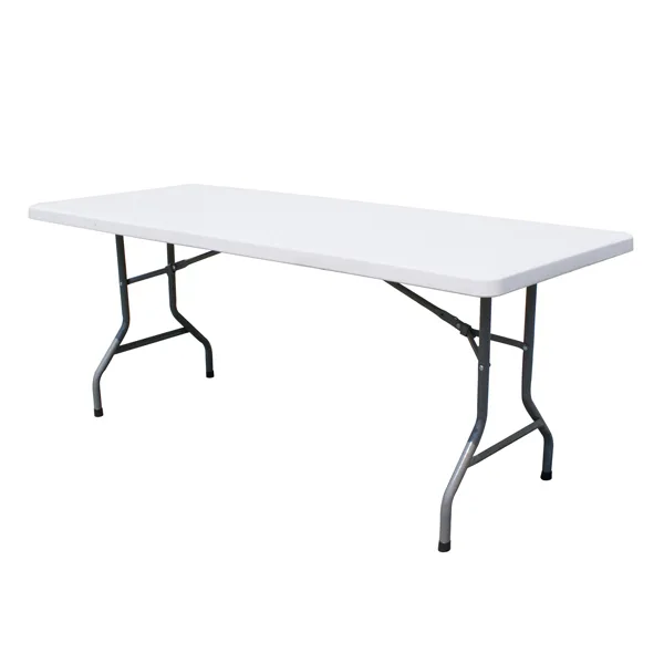 Omcan USA 41596 Folding Table, 72"W x 30"D, Molded Plastic Top, Durable Lightweight Design