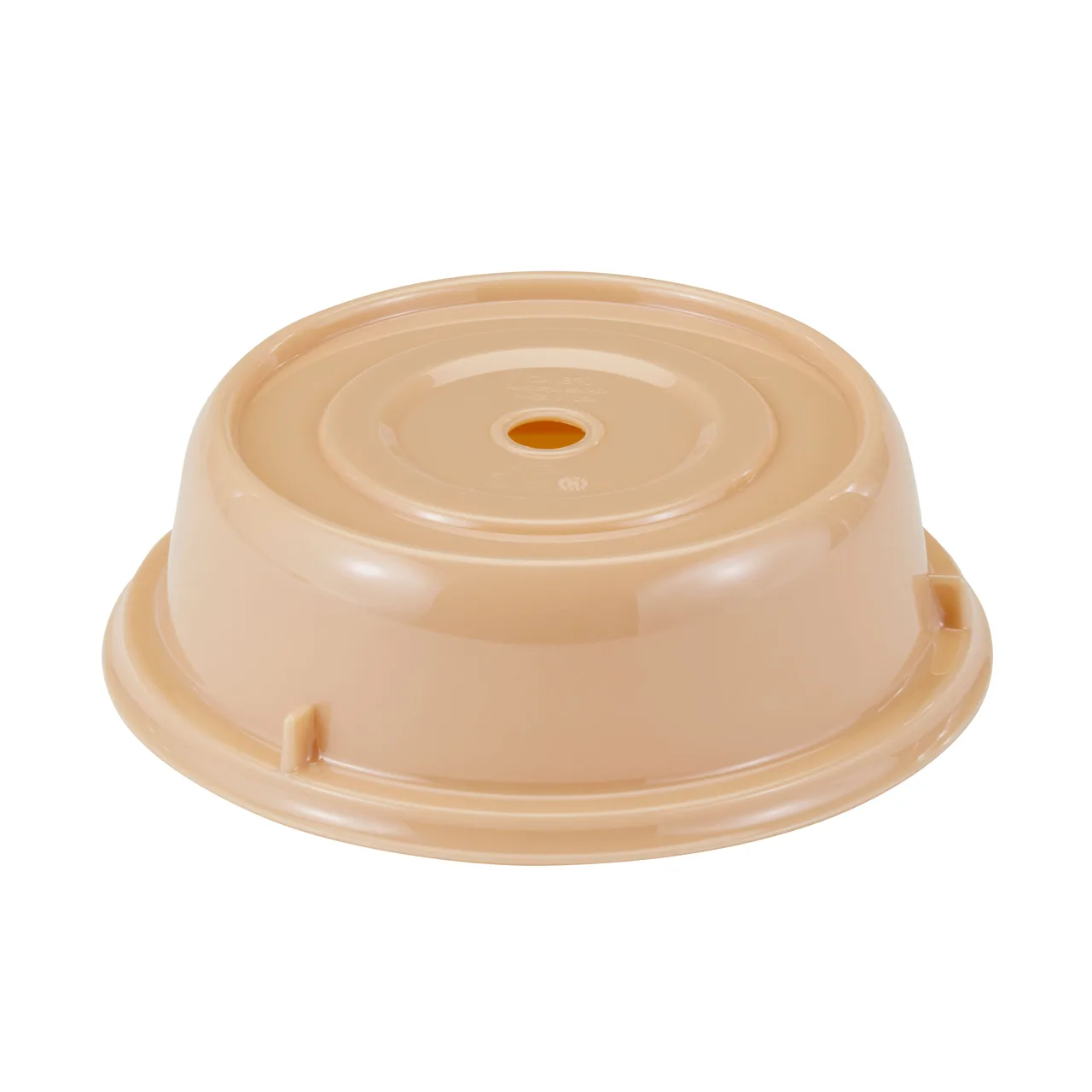 Cambro 900CW133 Beige Plate Cover 9-1/8" ID, 2-3/4" H, PC, NSF, Fits 210F Carts, Made in USA