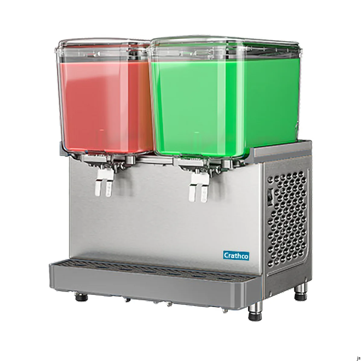 Crathco SR-25-16 Beverage Dispenser with Double Bowls / Spray Type - 4.75 Gal (each) - 1/10 Hp
