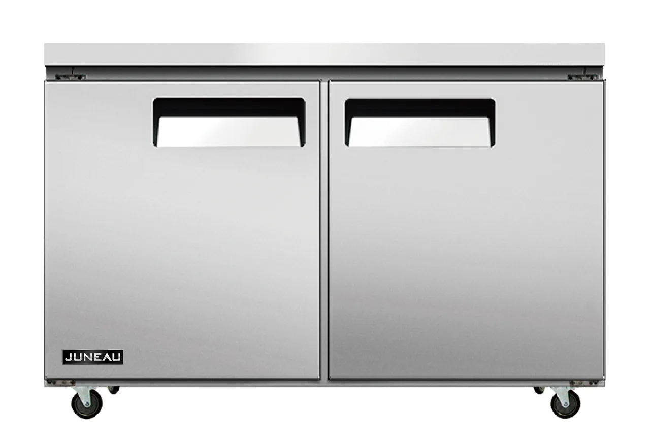 Omcan USA 58015 48" 2-Door Undercounter Freezer, Stainless Steel, 6.7 cu. ft.
