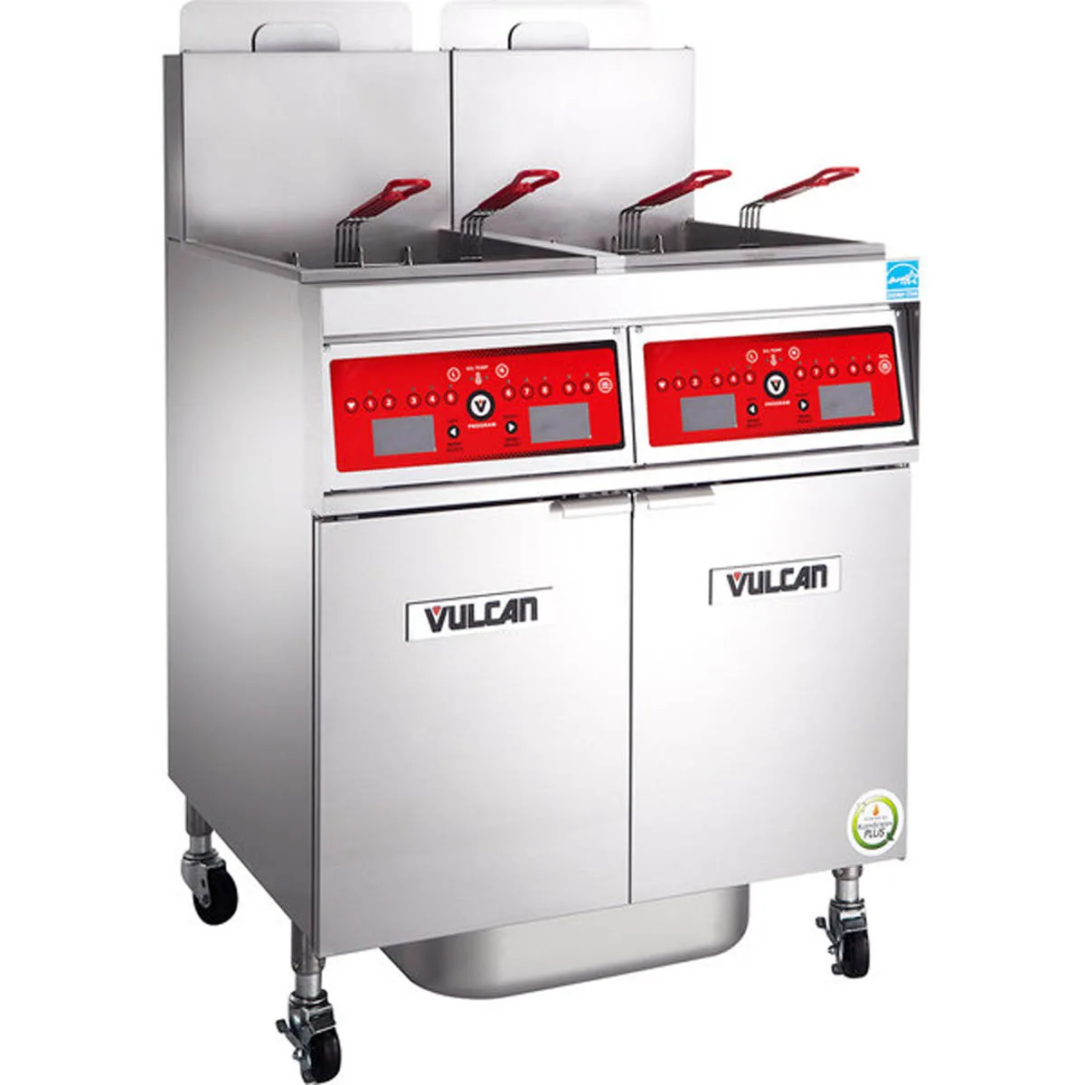 Vulcan 2TR85CF 42" Powerfry3™ Multiple Battery Gas Fryer w/ (2) 90 lbs, Frypots, Filtration System